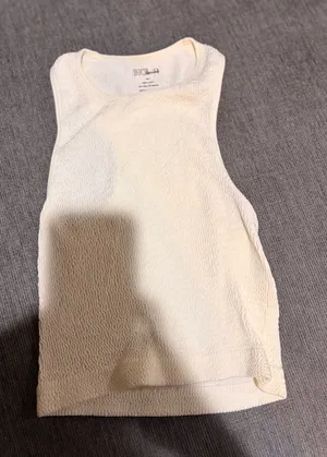 BKE textured cream tank top  thumbnail 1