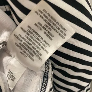 Mossimo Vintage Y2K Halter Black and White Stripe Tankini Top thumbnail 4