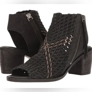 Sam Edelman Cooper Woven Side Zip Block Heel Sandals‎ Women's Size 7 Bin 21 thumbnail 1