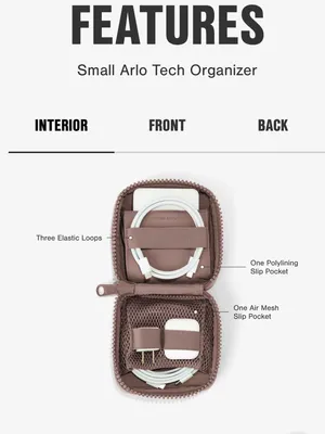 Dagne Dover Arlo Tech Organizer in Heath Grey thumbnail 6