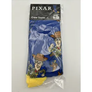 New Toy Story Crew Socks Woody Buzz Aliens Rex Slinky Dog Novelty Fun Lot of 4 thumbnail 5