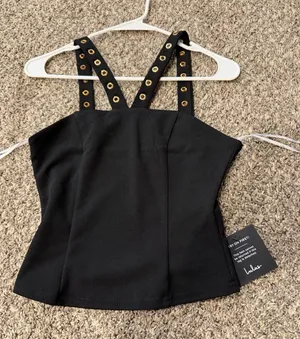 Lulus Top Black thumbnail 1