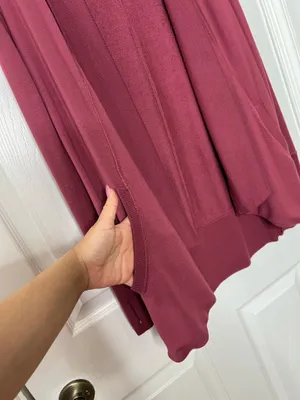 Athleta Women’s Open Front Drape Cardigan XS Mauve Athleisure Lounge Soft Modal thumbnail 7