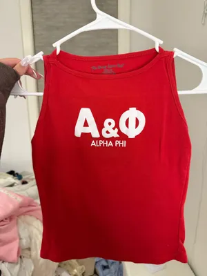 Alpha phi tank Red Size XS thumbnail 2