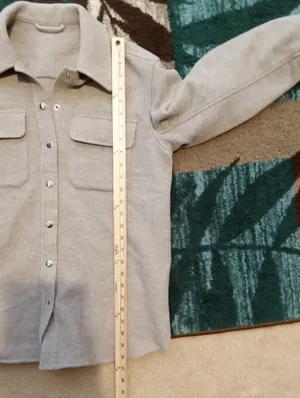 & Other Stories Over Size Shirt Shacket Wool Blend Oatmeal Gorpcore Casual Chic thumbnail 10