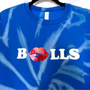 Buffalo bills bleached sweatshirt Blue thumbnail 4