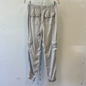 C&C California Women's Lyocell Cargo Jogger Pants Gray Small Utility Relaxed Fit thumbnail 2
