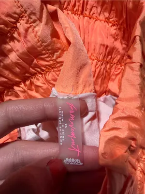 Free people movement FP High-Waist Ruched Shorts orange XS thumbnail 8