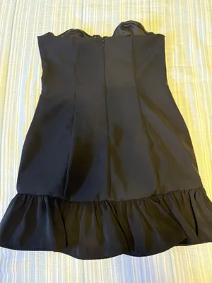 White Fox Black Strapless Dress thumbnail 2