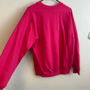 Gildan Oklahoma Graphic Pink Crew Neck Sweater thumbnail 4