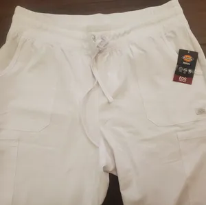 Dickies medical EDS Essentials contemporary white jogger scrubs pants si… thumbnail 7