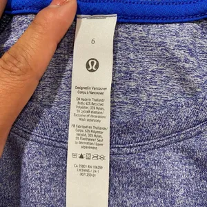 Lululemon Swiftly Tech Short Sleeve Workout Top Size 6 Purple Heather thumbnail 4
