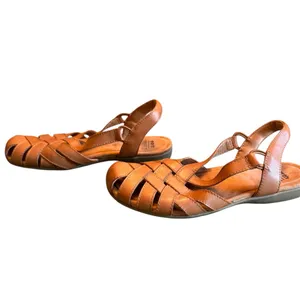 Earth Origins Berri Fisherman Slingback Sandals Tan Leather Comfort Est Size 9 thumbnail 7