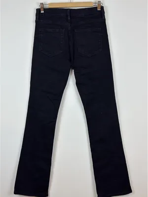 Zara Women’s Black High Rise Flare Bootcut Stretch Jeans Size 6 thumbnail 3