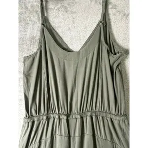 Lululemon Day to Night Jumpsuit Gray Sage Wide Leg Drawstring Waist Size 6 thumbnail 4