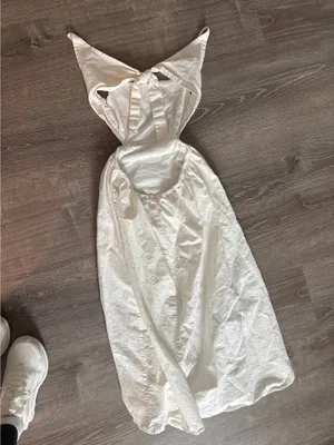 Open back dress White thumbnail 2