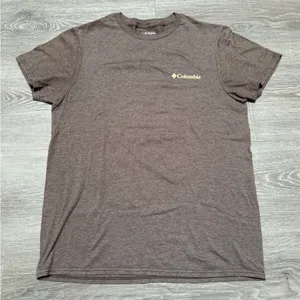 brown columbia t shirt thumbnail 1