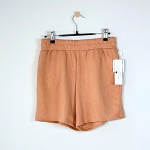 NWT Love Streak Two Piece Coord Set Pink Cotton Blend Medium Pockets Top Shorts thumbnail 3
