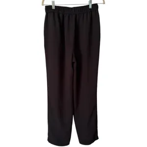 Current Air Black Pull On High Rise Straight Leg Textured Black Trouser Pants M thumbnail 2