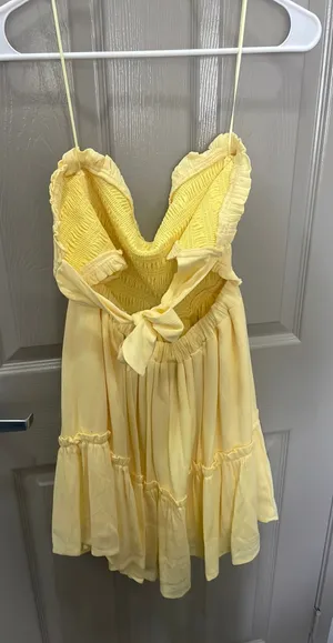 Sky to look dress Yellow Size M thumbnail 1