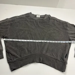 Varley Lyle Top Pavement Grey‎ Gray Womens Size Medium Sweatshirt *FLAWED thumbnail 9