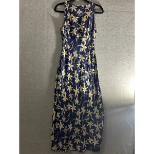 Alyn Paige Midi Tank dress small blue floral‎ thumbnail 2