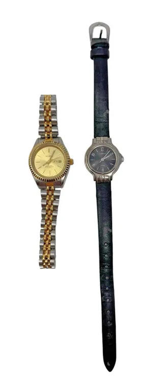 Lot of 2 Helbros & Carriage Timex Watches Quartz Untested Needs Batteries READ thumbnail 1