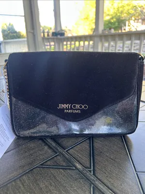Jimmy Choo Parfums New gold tone chain crossbody bag purse with charm gift thumbnail 2