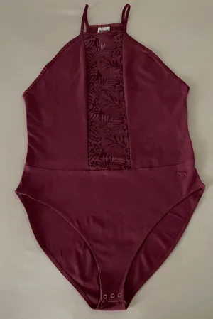 VS PINK Deep Berry Halter Lace Bodysuit NWT 🍓✨ thumbnail 4