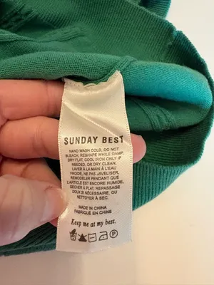 Aritzia Sunday Best Green Cropped QUINN‎ SWEATER VEST Size Small thumbnail 4