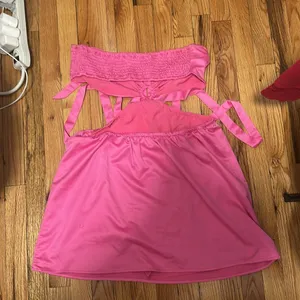 MORE TO COME Kristen Halter Mini Dress in Pink thumbnail 7