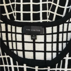 The Limited Checkered Windowpane Sweater Dress Womens Small Office Fall thumbnail 4