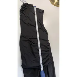 Express Black Mock Neck Maxi‎ Dress Ruched Side Sleeveless 90s Minimalist NWT L thumbnail 7