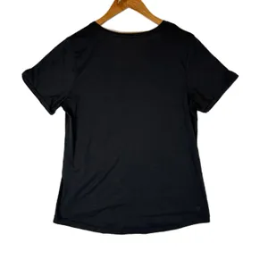 Kuhl Womens Black V Neck Short Sleeve T Shirt‎ Top Size M Casual thumbnail 2