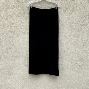 Vintage New Old Stock Black Maxi Skirt M Anna Pull On thumbnail 7