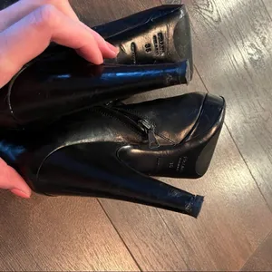 Prada Black Leather Booties thumbnail 14