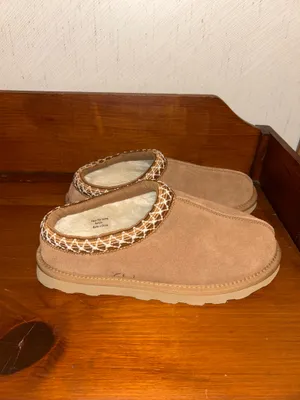 Clarks Topline Webbing Clog Mule Faux Fur Suede Slip On Comfy Casual Shoes Size 8 thumbnail 3