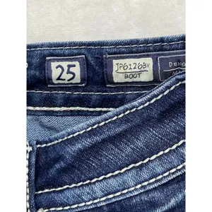 Miss Me Jeans Womens Size 25 cutoff jorts/shorts Bermuda Embellished flap Pocket thumbnail 5