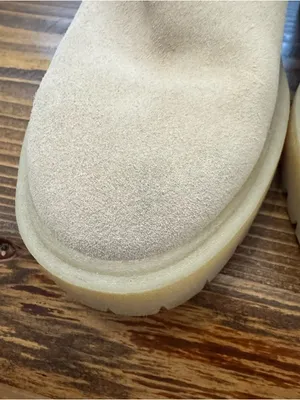 Dolce Vita BOOTIES Dune Suede SIZE 8 Platform Heel 3.5" Zipper on Side thumbnail 2