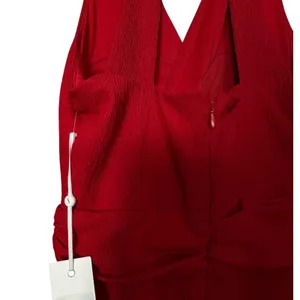 Sienna Halter‎ Ruched Draping Midi Dress Sz 0 Red Classic Cocktail Party Wedding thumbnail 6
