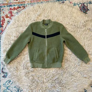Zyia active flying V olive green fleece jacket xxs thumbnail 2