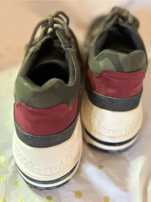 Steve Madden Olive Camo & Burgundy Crystal-Trim Sneaker thumbnail 8