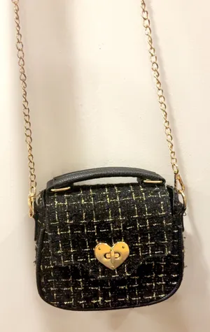 Black&Gold Purse🌸 👜 Black thumbnail 1