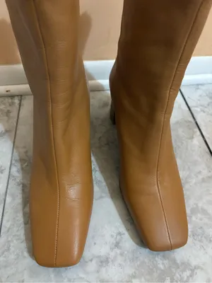 Intentionally Blank Tan Leather Square thumbnail 3