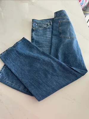 Madewell Low-Slung Straight‎ Jeans medium wash size 31 NWOT thumbnail 7