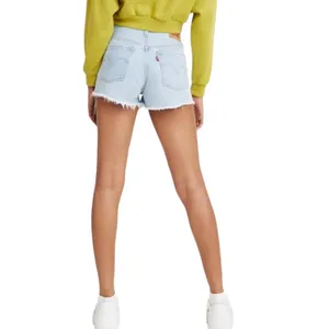 NWT Levi's 501 Original Fit High Rise Denim Distressed Shorts 28 thumbnail 2