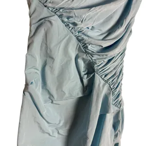 Paris Georgia Kaya Light Blue Ruched Sleeveless Maxi Dress Size S thumbnail 8