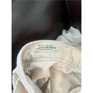 Levi’s Premium Math Club Flare Corduroy Pants Womens Size 29 Cream Y2K Boho thumbnail 13