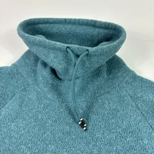 Nike Sweatshirt Womens Small Blue High‎ Neck Fleece Pullover Pockets BV5285-364 thumbnail 4