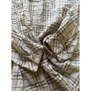 Hem & Thread Women Size M/L Button Down Tunic Top Embroidered Back Long Sleeve‎ thumbnail 8